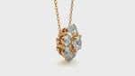 Floral Halo Diamond Pendant (0.9 Ctw.)