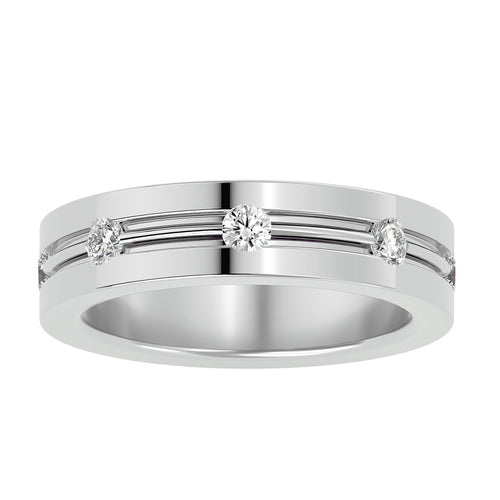 Men's Unique Diamond Wedding Ring Band (0.56 Ctw.) Online