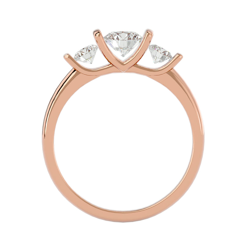 Three-Stone Diamond Engagement Ring (0.50 Ctw.)
