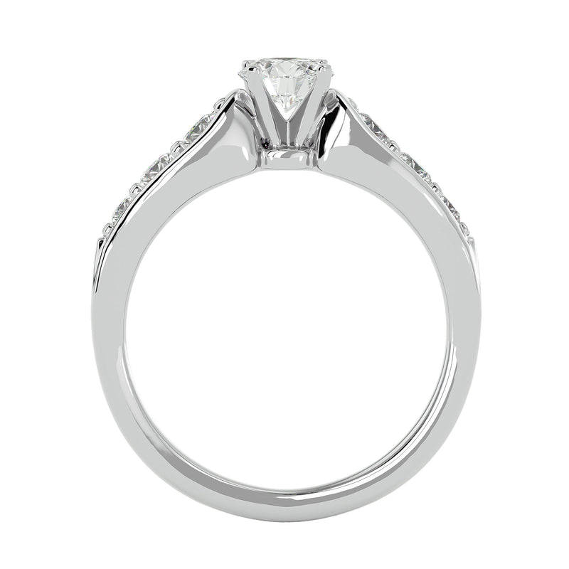 Unique Diamond Engagement Ring (0.40 Ct.)