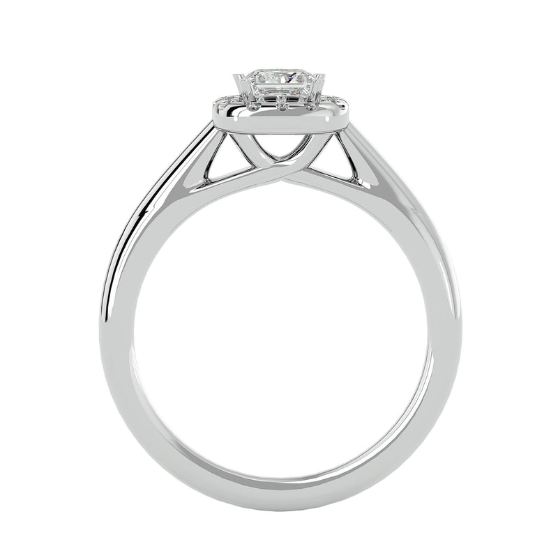 Diamond Halo Engagement Ring (0.50 Ct.)