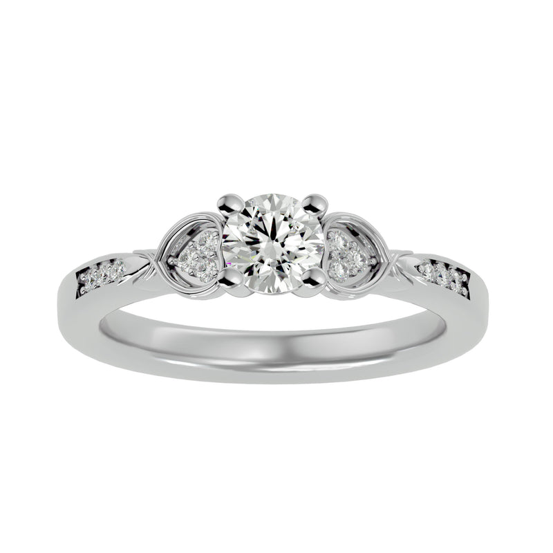 Unique Diamond Engagement Ring (0.30 Ct.)