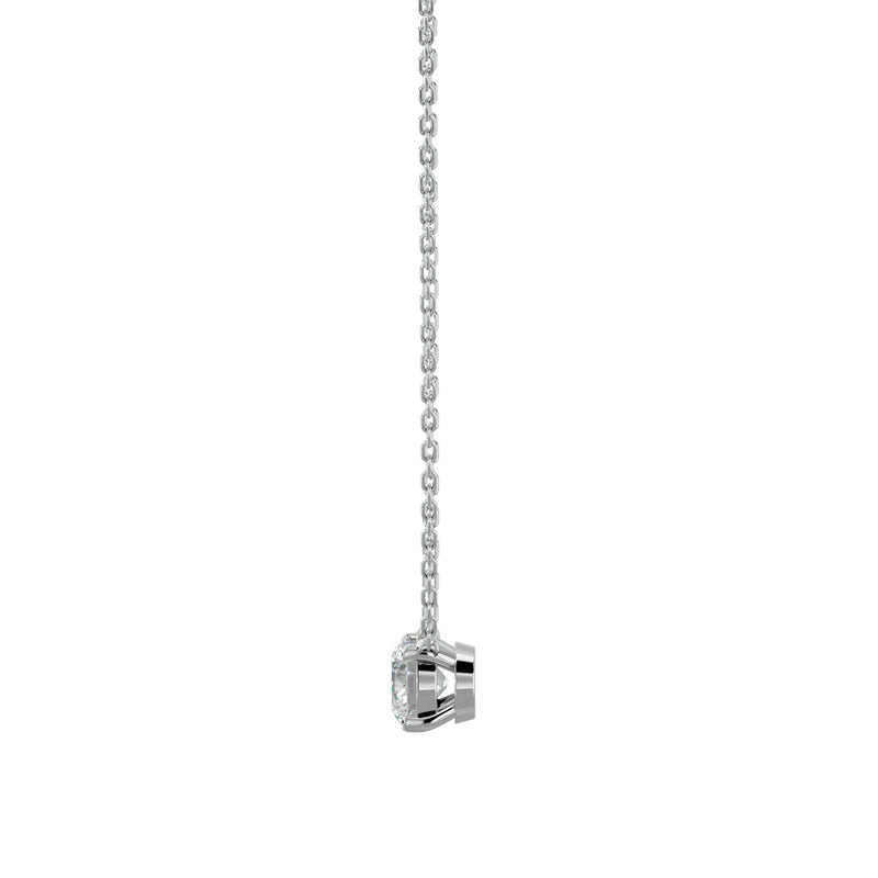 Women's Round Diamond Pendant Necklace Jewelry (1.0 Ct.) 