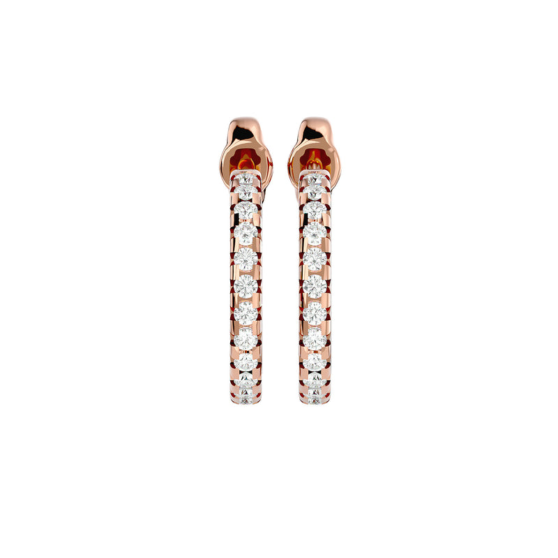 Diamond Hoop Earrings (0.7 Ctw.)