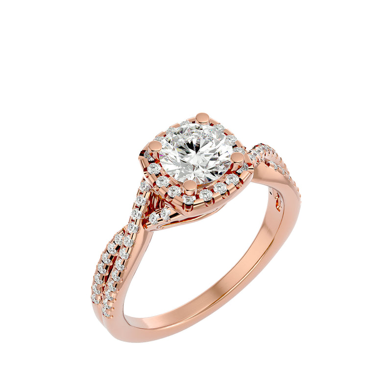 Diamond Halo Engagement Ring (1 Ct.)
