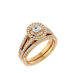 Diamond Wedding Band & Engagement Ring Set (0.30 Ct.)