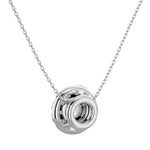 Women's 14.5 mm Halo Diamond Pendant Chain Necklace (1.2 Ct.)