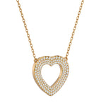 Women's Chain With Heart Diamond Pendant Necklace (0.26 Ctw.)