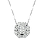 Women's Floral Halo Diamond Pendant Necklace (0.3 Ct.) Online
