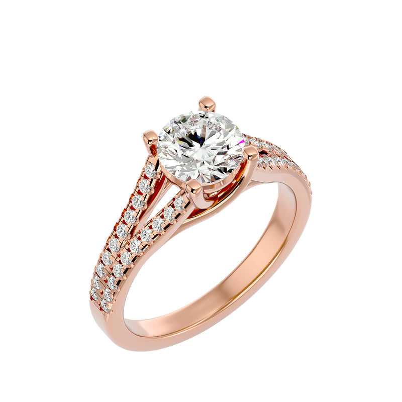 Diamond Sidestone Engagement Ring (1.4 Ct.)