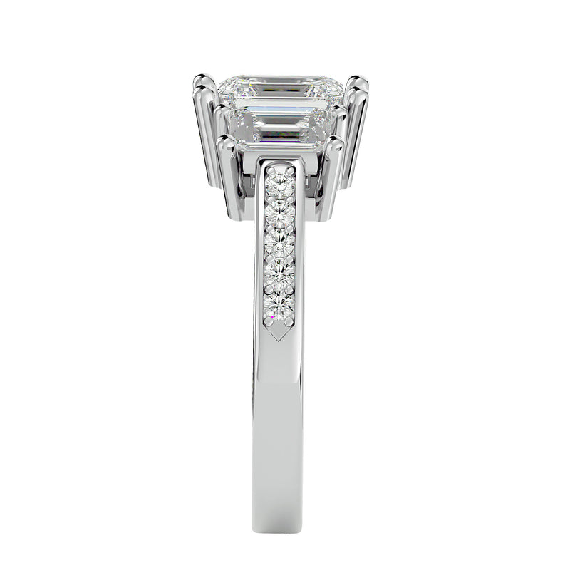 Three-Stone Diamond Engagement Ring (1.3 Ct.)