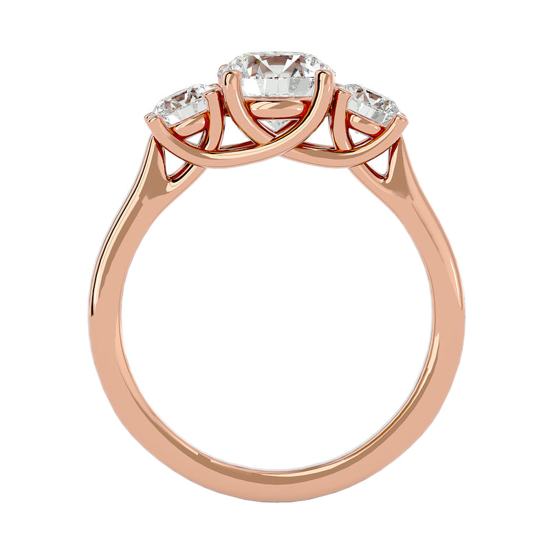 Three-Stone Diamond Engagement Ring (1.4 Ct.)