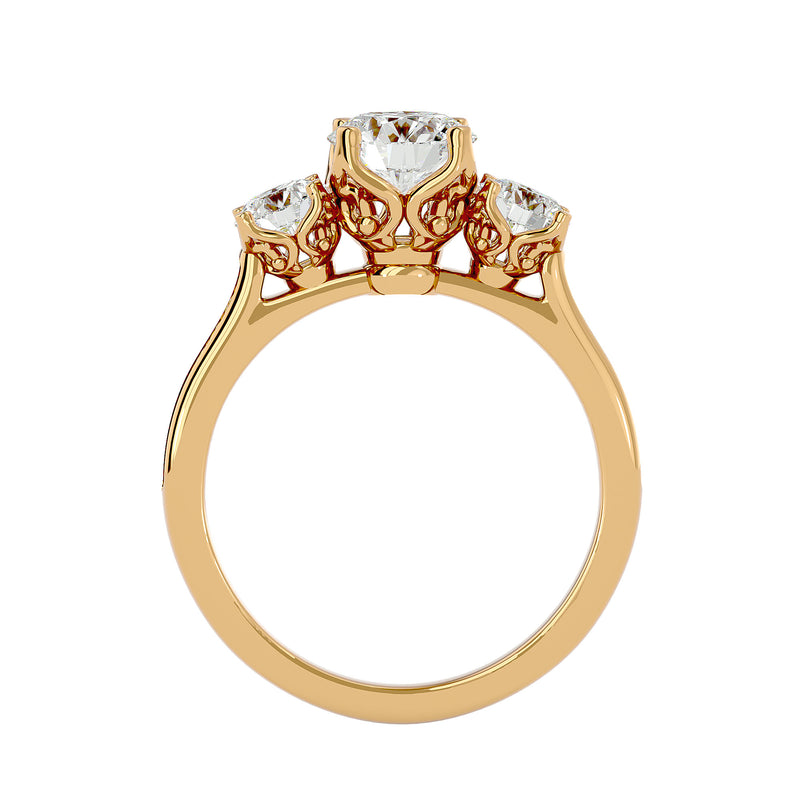 Three-Stone Diamond Engagement Ring (1 Ct.)