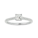 Diamond Sidestone Engagement Ring (0.10 Ct.)