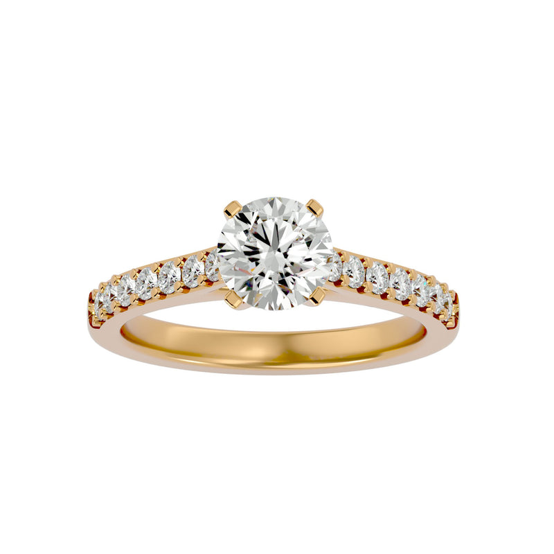 Diamond SIdestone Engagement Ring (0.80 Ct.)