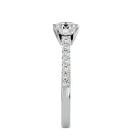 Diamond SIdestone Engagement Ring (0.80 Ct.)