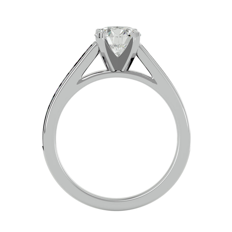Diamond Sidestone Engagement Ring (1.2 Ctw.)