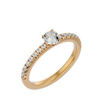 Diamond Sidestone Engagement Ring (0.30 Ct.)