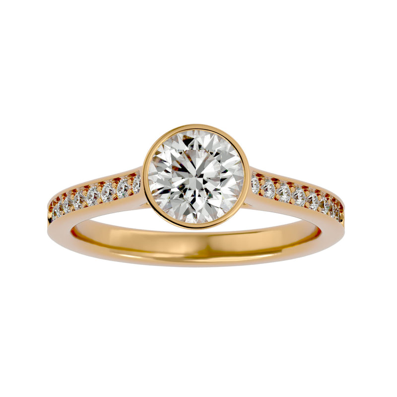 Sidestone Diamond Engagement Ring (1.3 Ct.)