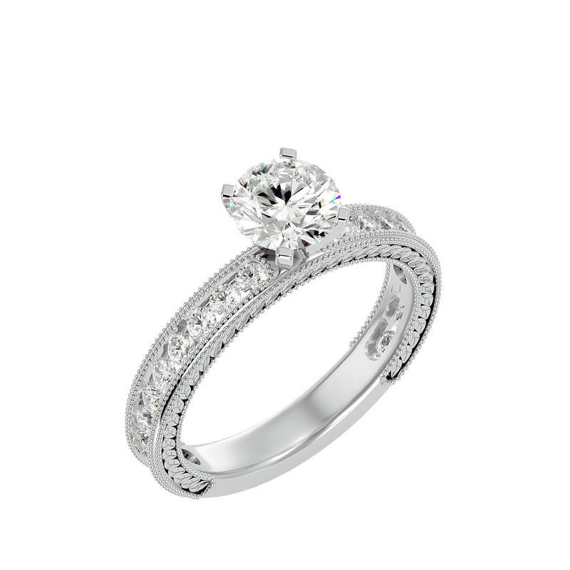 (0.3 Ct.) Beautiful Antique Diamond Engagement Ring For Her Online