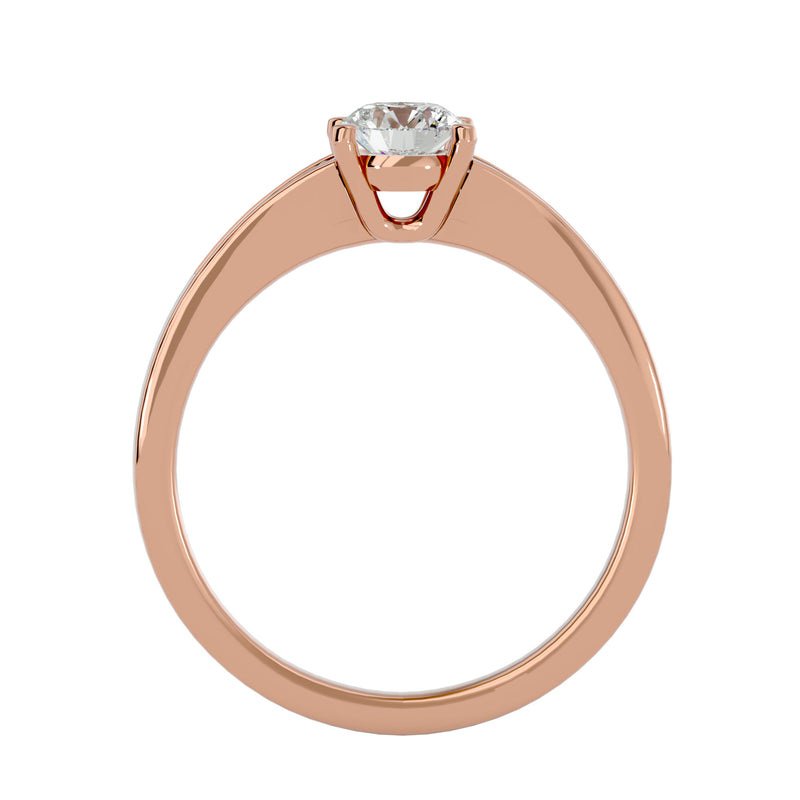 Diamond Sidestone Engagement Ring (0.70 Ct.)