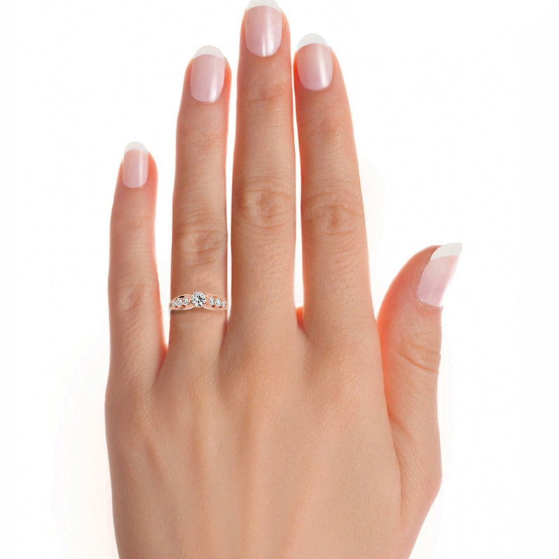 Unique Diamond Engagement Ring (0.40 Ct.)