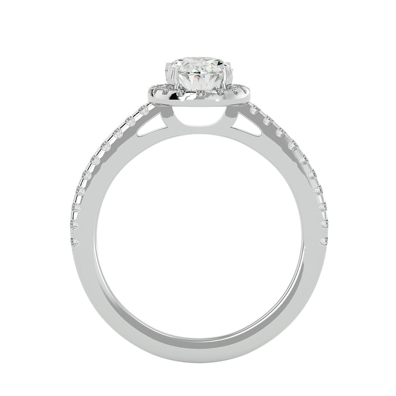 Diamond Halo Engagement Ring (1.7 Ct.)
