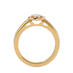 Diamond Sidestone Engagement Ring (0.90 Ct.)