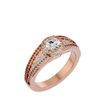 Unique Diamond Engagement Ring (0.50 Ct.)