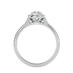 Diamond HaloEngagement Ring (0.50 Ct.)