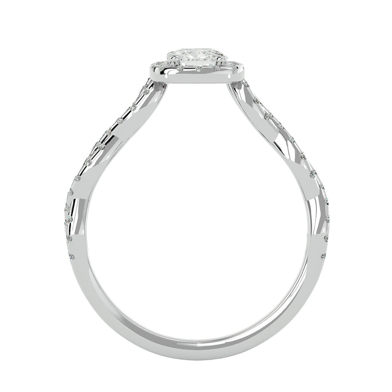 Diamond Halo Engagement Ring (0.30 Ct.)