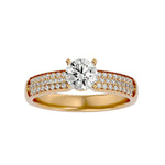 Diamond Sidestone Engagement Ring (0.80 Ct.)