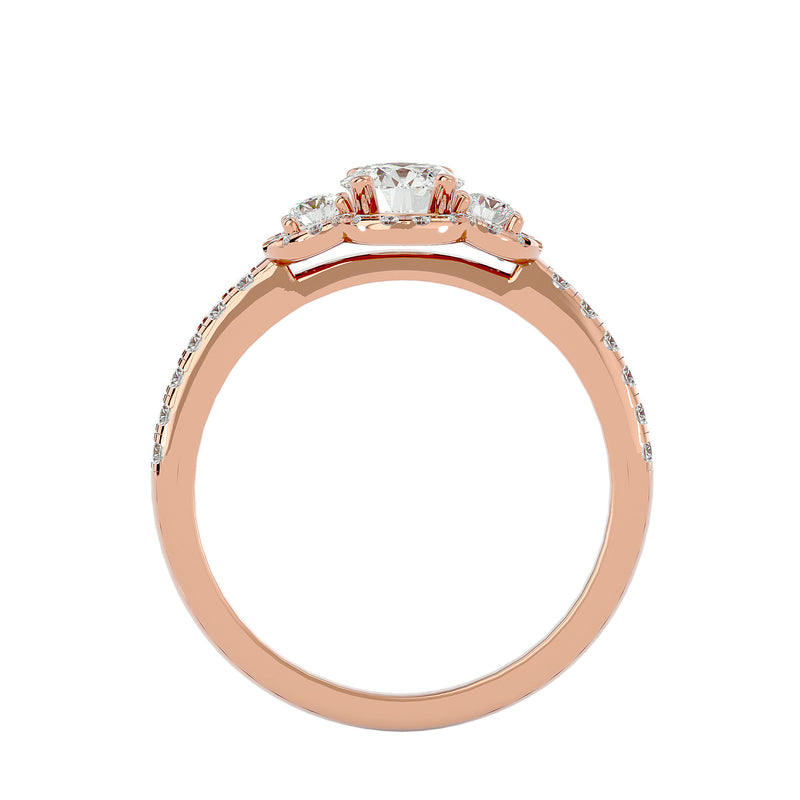 Three-Stone Diamond Engagement Ring (0.40 Ct.)