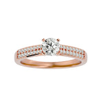 Diamond Sidestone Engagement Ring (0.80 Ctw.)