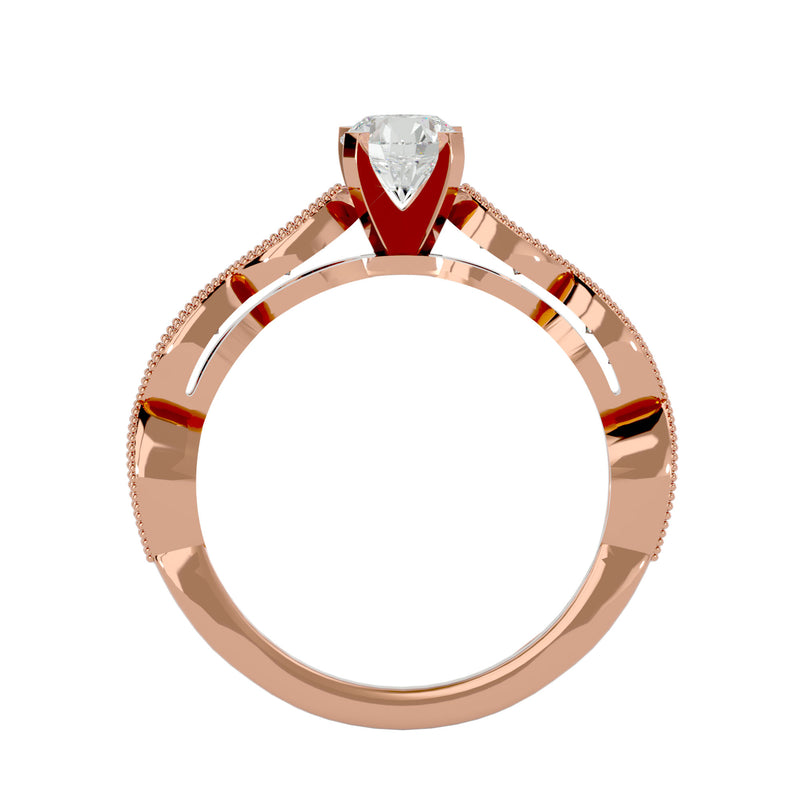 Antique Diamond Halo Engagement Ring (0.80 Ct.)