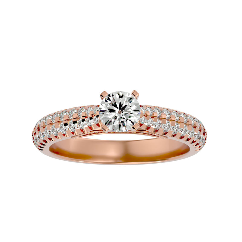 Diamond Sidestone Engagement Ring (0.50 Ctw.)