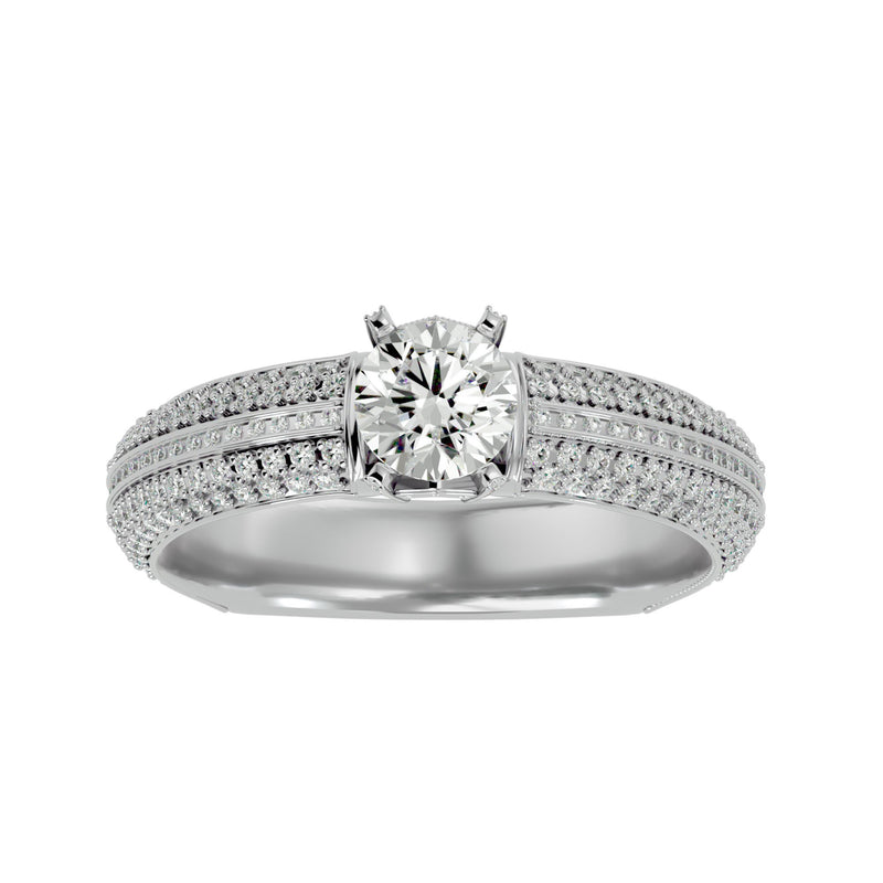 Women's Beautiful Antique Diamond Engagement Ring Online (0.53 Ct.)