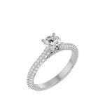 Diamond Sidestone Engagement Ring (0.50 Ct.)