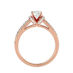 Diamond Sidestone Engagement Ring (0.60 Ct.)
