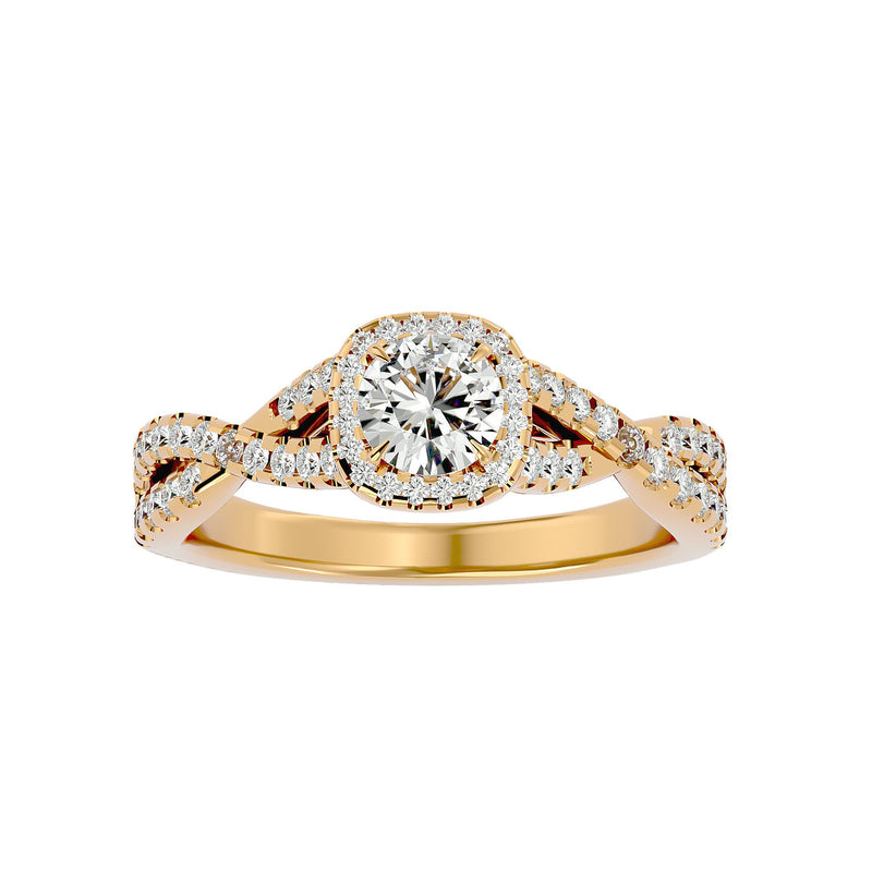 Diamond Halo Engagement Ring (0.40 Ct.)