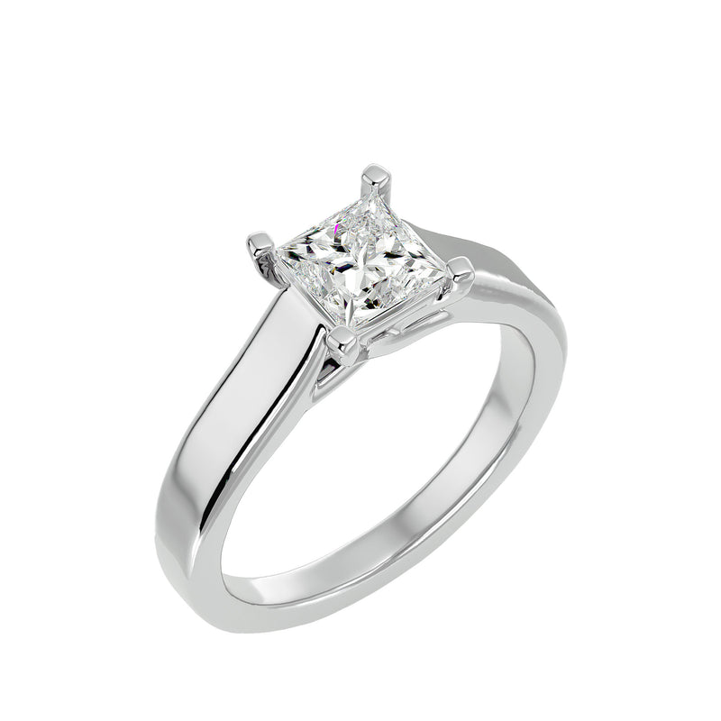 Solitaire Diamond Halo Engagement Ring (1.3 Ctw.)