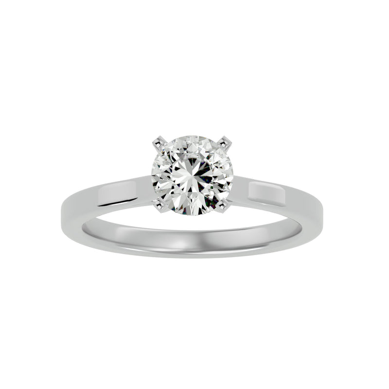 Solitaire Diamond Engagement Ring (0.90 Ct.)