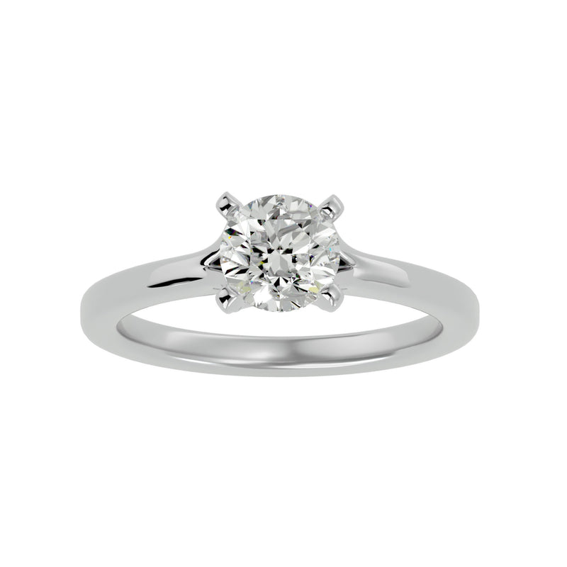 Solitaire Diamond Halo Engagement Ring (1.2 Ct.)