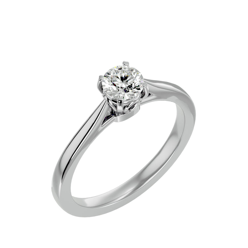 Solitaire Diamond Engagement Ring (0.70 Ct.)