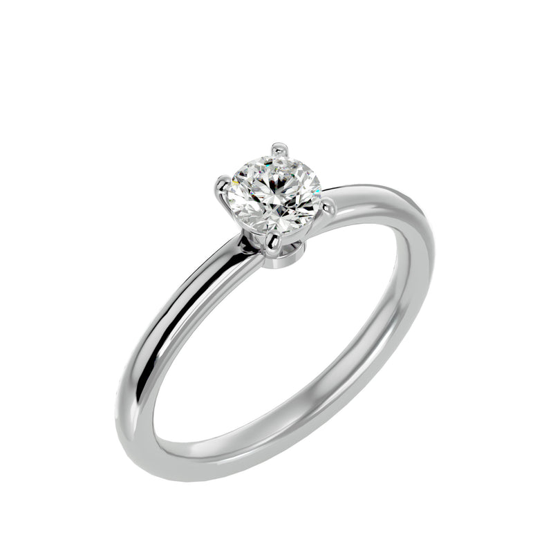 Solitaire Diamond Engagement Ring (0.50 Ct.)