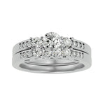 Diamond Wedding Band & Engagement Ring Set (0.50 Ct.)