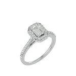 Diamond Halo Engagement Ring (0.80 Ct.)
