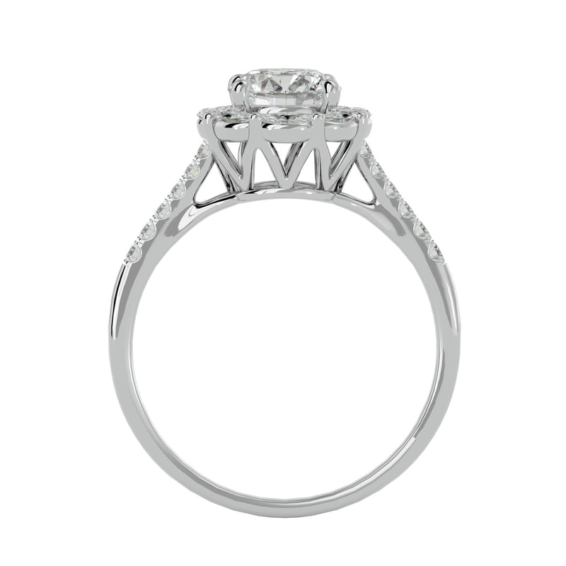 Unique Diamond Halo Engagement Ring (1 Ct.)