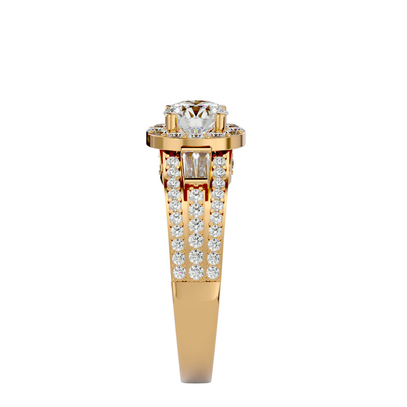Unique Diamond Engagement Ring (0.70 Ct.)