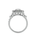 Antique Diamond Halo Engagement Ring (0.70 Ct.)